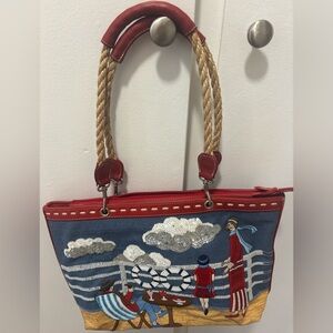 Isabella Fiore Handbag Tote Ocean